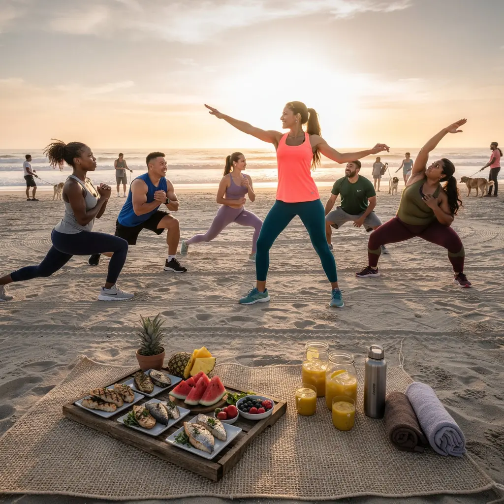Grupo de personas disfrutando de una sesión de meditación en un entorno tranquilo.